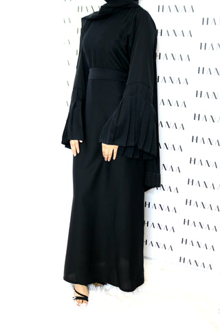 The Flare Sleeve Closed Abaya - Nude